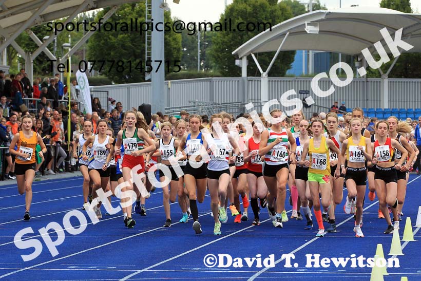 Girls under-15s 2022 Northern Road Relays, SportsCity, Manchester. Photo: David T. Hewitson/Sports for All Pics